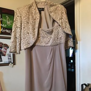 Two piece mother of bride dress